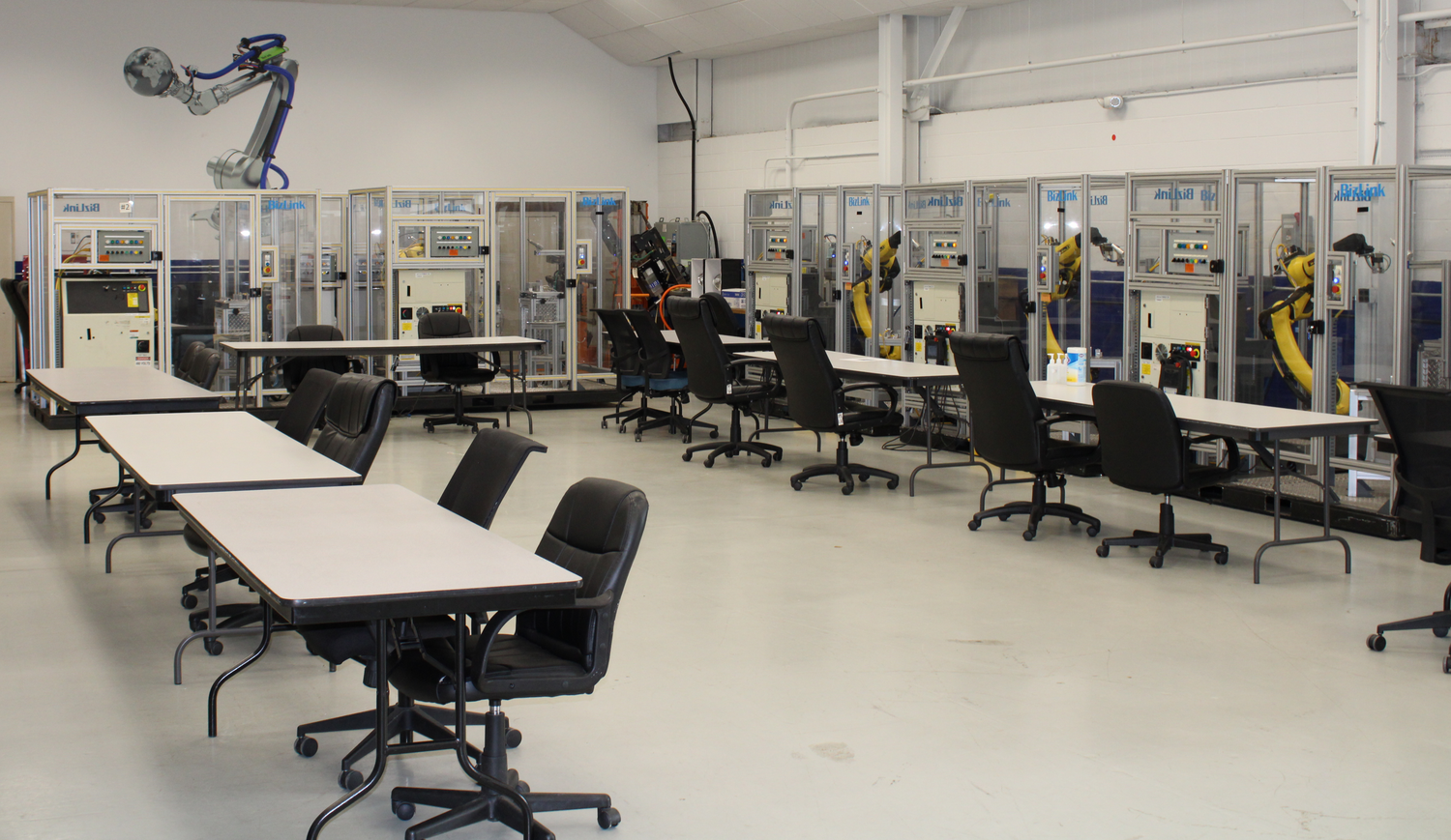 Training lab at BizLink Robotic Solutions USA, Inc.